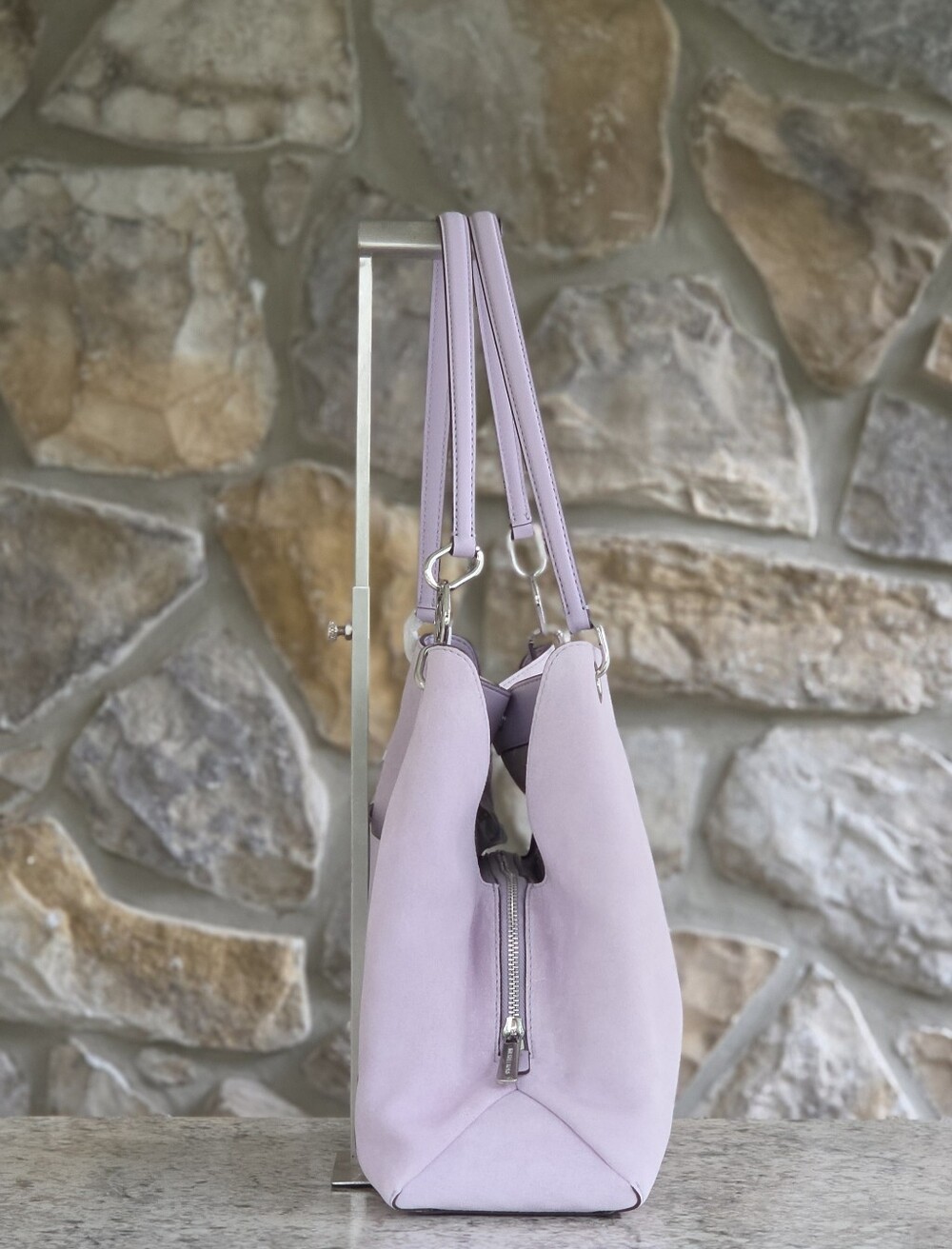 Michael Kors Christina Large Purple Shoulder Bag - Picture 2 of 10